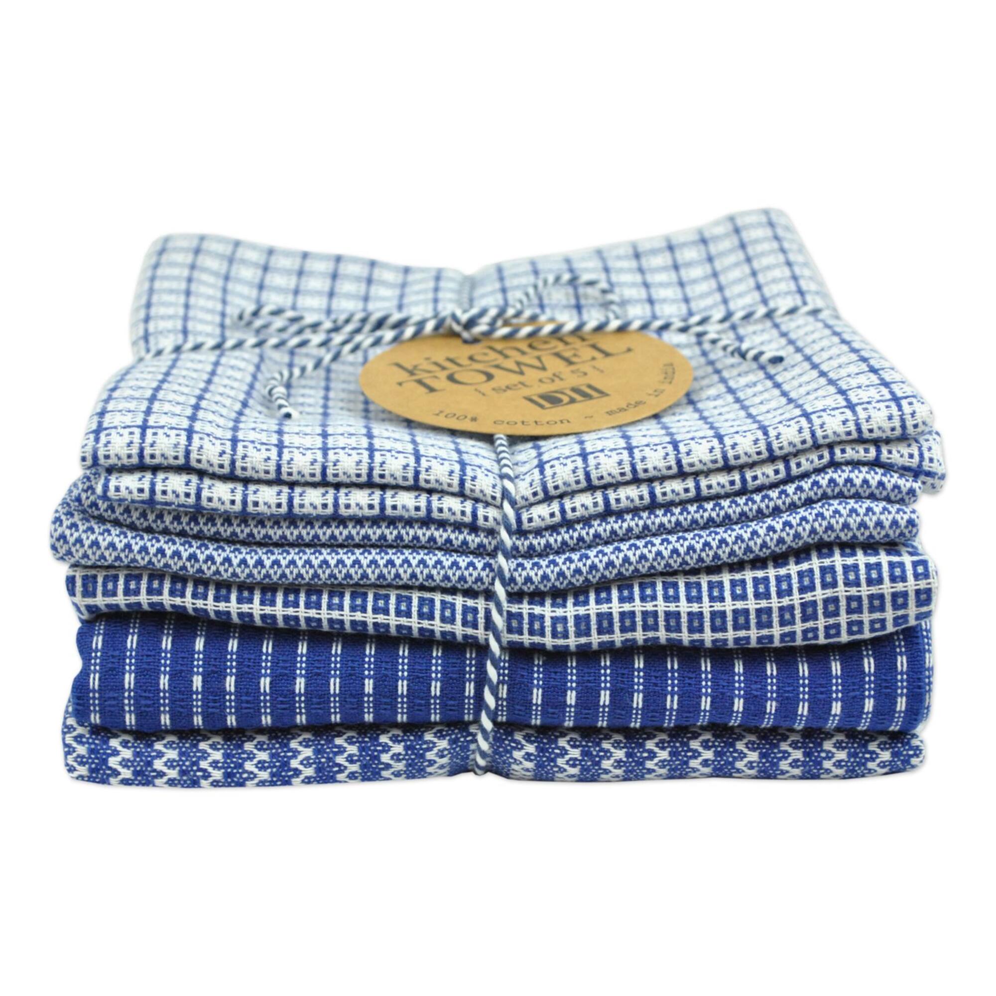 DII® Blue Dishtowel Set